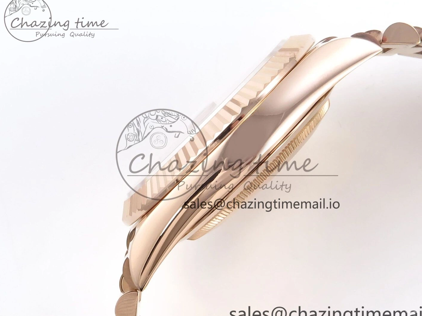 (Gain Best 40 RG A2836 Brown 228235 1:1 Weight) Noob Dial Edition Roman Bracelet President Date Day on 0326